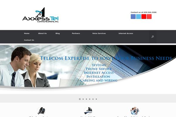 Vantage theme site design template sample