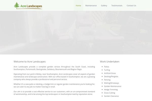 Impreza theme site design template sample