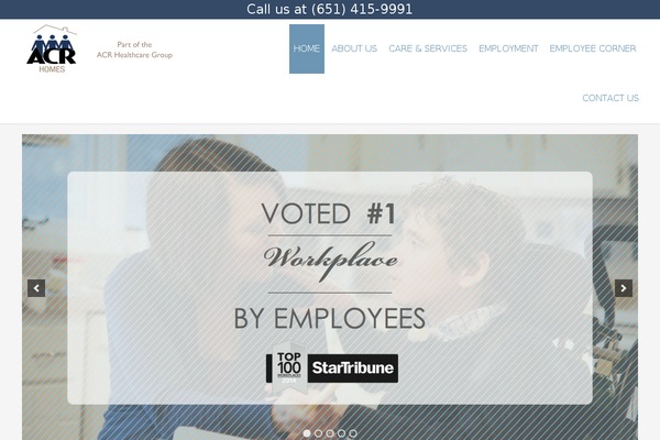 WordPress website example screenshot