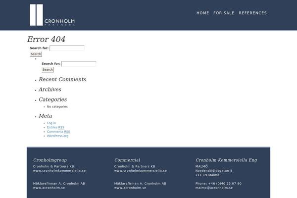 WordPress website example screenshot