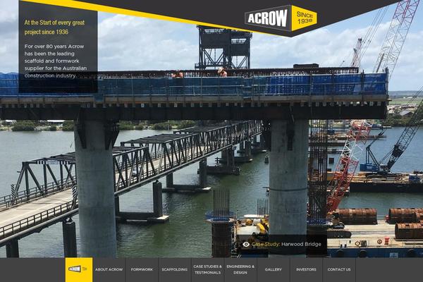acrow.com.au site used Acrow2