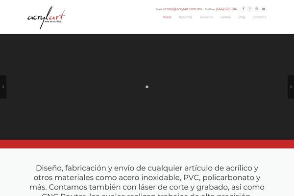 acrylart.com.mx site used Acrylart