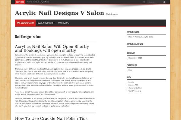WordPress website example screenshot