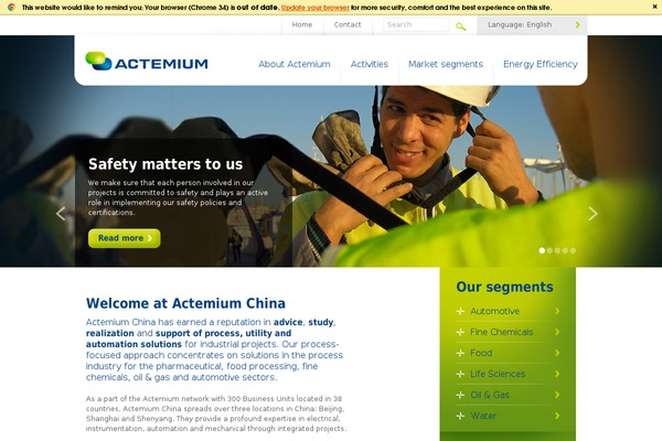 actemium.com.cn site used Actemium