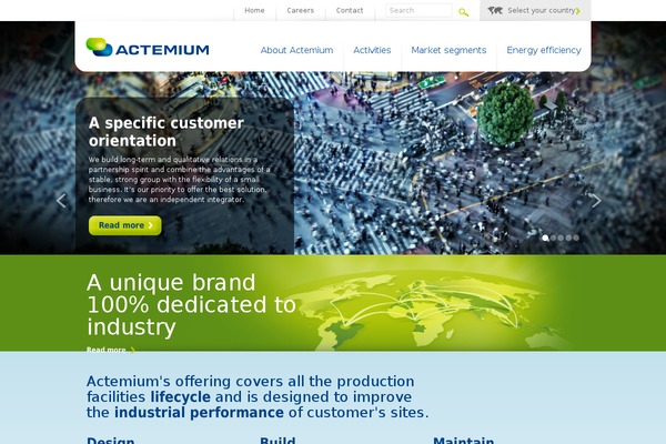 actemium.com site used Actemium