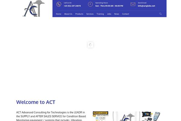 Act theme site design template sample