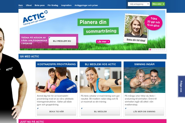 actic.se site used Actic