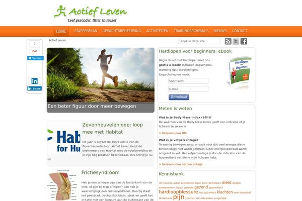 actiefleven.nl site used Actiefleven