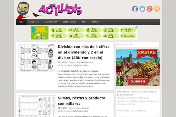 actiludis.com site used Esplanade