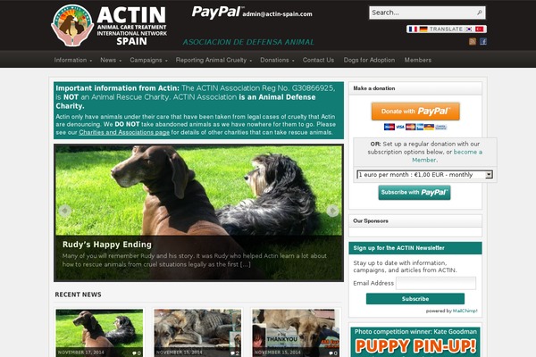 actin-spain.com site used Actin_theme