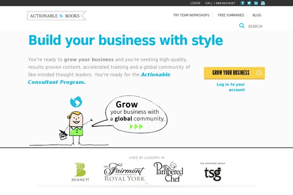 actionablebooks.com site used Actionable-co