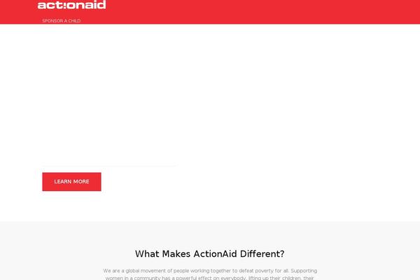 actionaid.ie site used Actionaid