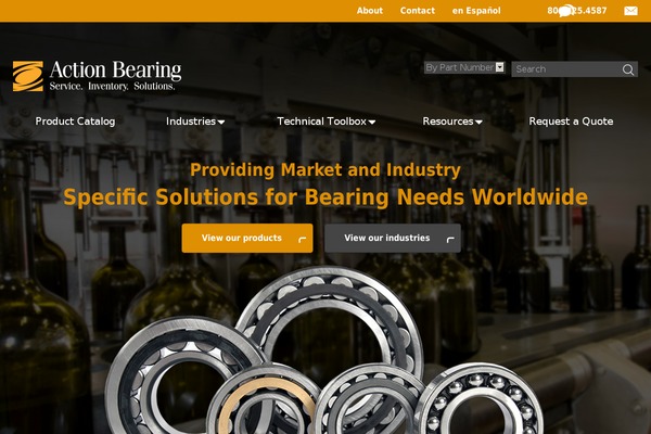 actionbearing.com site used Emerson-default