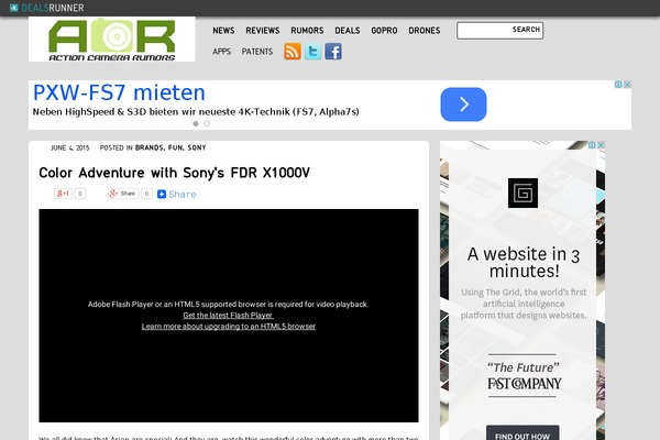 actioncamerarumors.com site used Camerarumors-v2