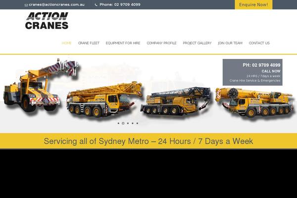 actioncranes.com.au site used Build Lite