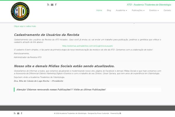 Customizr theme site design template sample