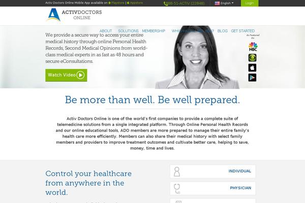 activdoctorsonline.com site used Responsive_theme