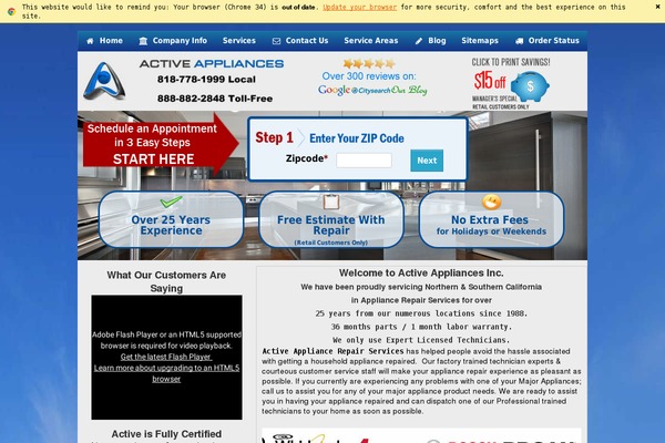 WordPress website example screenshot