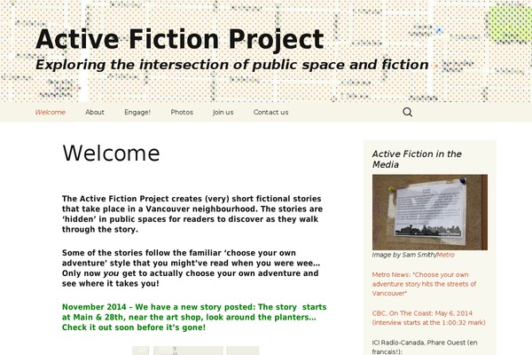 Twenty Thirteen theme site design template sample