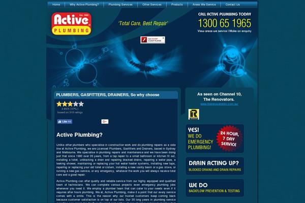 activeplumbing.com.au site used Untitled