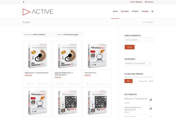 Enfold theme site design template sample