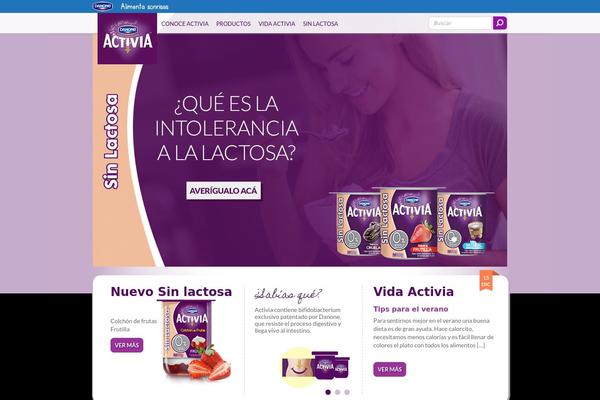 activia.cl site used Activia