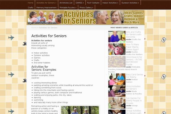 activities-for-seniors.info site used Aggregate Child