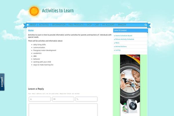 WordPress website example screenshot