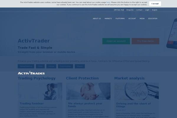 activtrades theme websites examples