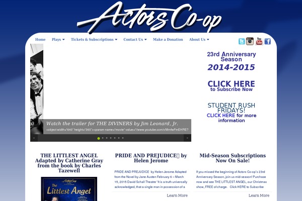 actorsco-op.org site used Co-op