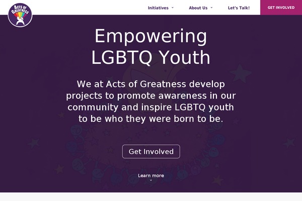 actsofgreatness.org site used Acts