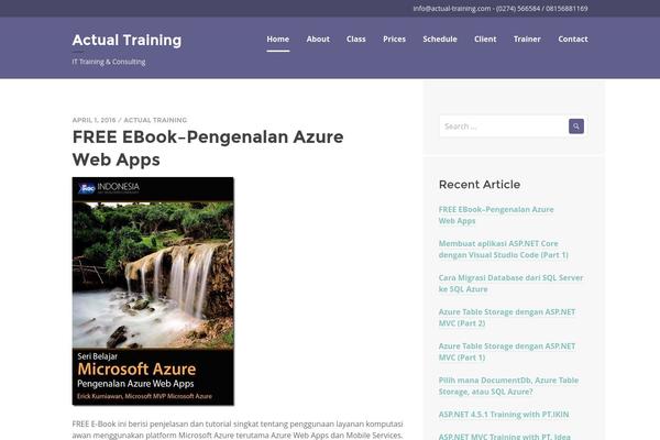 WordPress website example screenshot