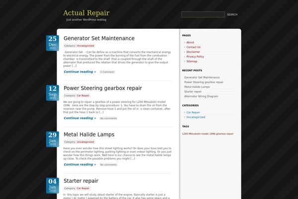 actualrepair.com site used Uchilla1.0