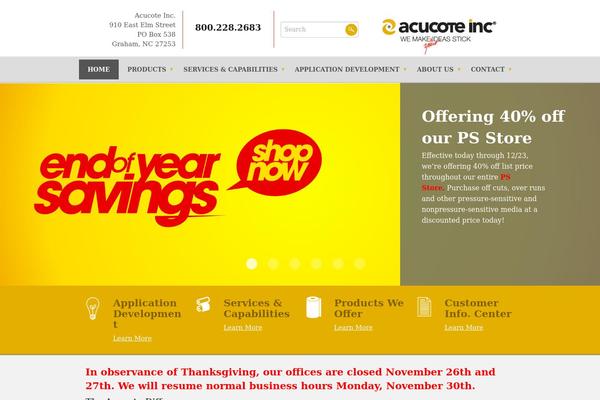 acucote.com site used Fedrigoni_theme