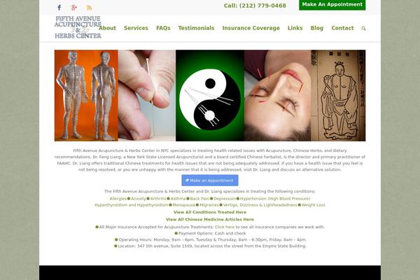 Enfold theme site design template sample