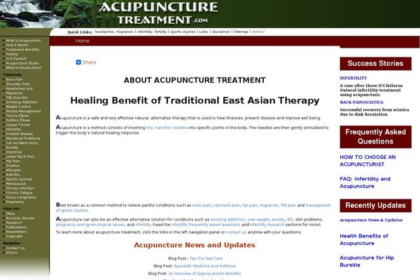 acupuncture-treatment.com site used Acupuncture