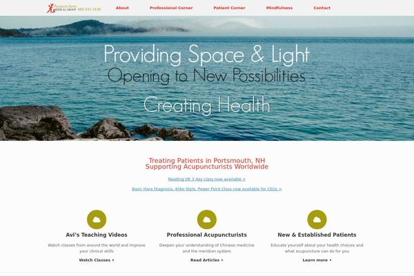 Vantage theme site design template sample