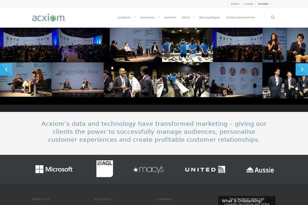 acxiom.com.au site used Acx-theme