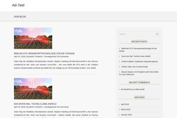 BizzBee theme site design template sample