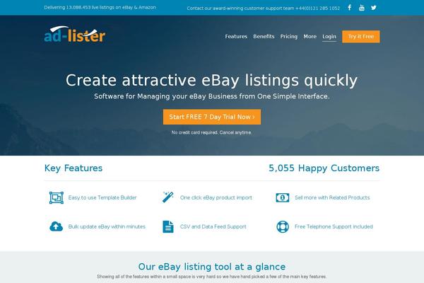 ad-lister.co.uk site used Adlister