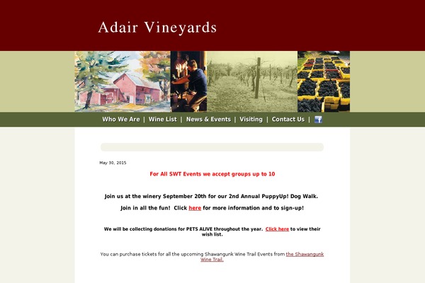 adairvineyards.com site used Adairwine-wp