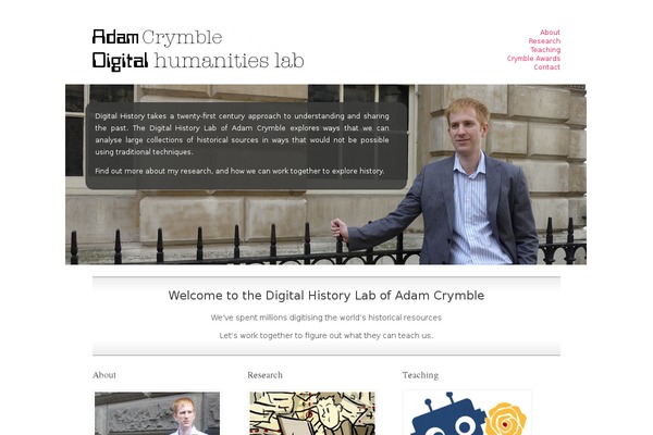adamcrymble.org site used Digital-books
