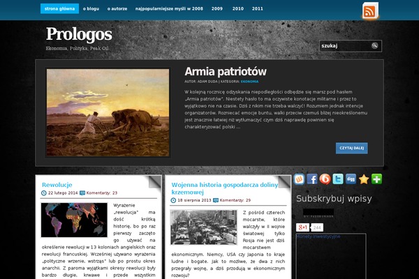 adamduda.pl site used Blackstone