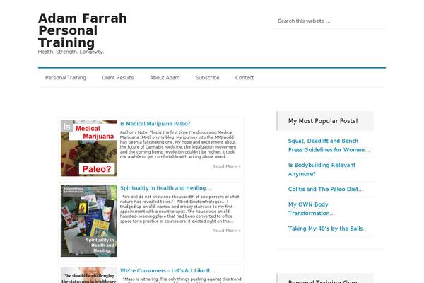 adamfarrah.com site used Genesis