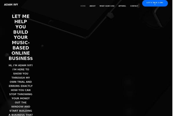 WordPress website example screenshot