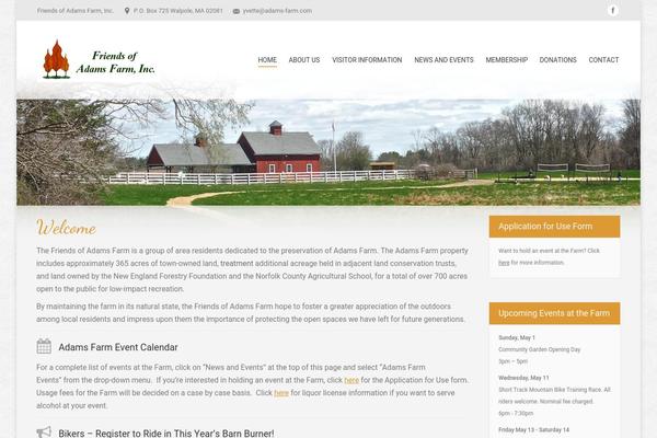 adams-farm.com site used Edufront