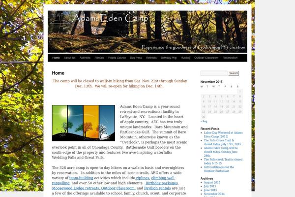 WordPress website example screenshot