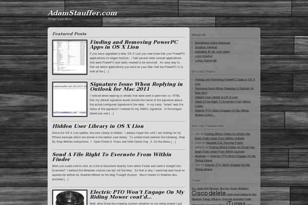 adamstauffer.com site used Transchild