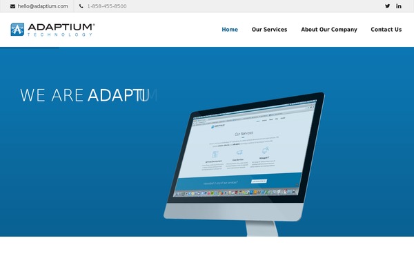 adaptium.com site used Salient