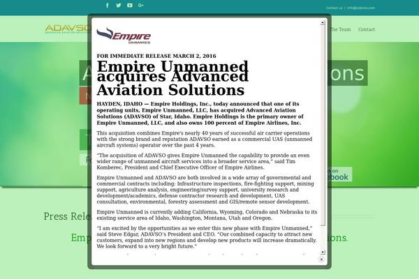 WordPress website example screenshot